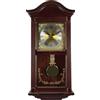 Bedford Clock Collection Orologio da parete con pendolo in ottone e 4 suonerie, legno, mogano e rovere ciliegio, 55,9 cm