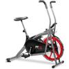 FITFIU FITNESS Bicicletta ellittica BELI-150 con resistenza ad aria, sella regolabile e schermo lcd multifunzione, macchina fitness per l'allenamento di resistenza,