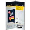 SECURIT - Porta Poster da Tavola a Forma di Y - Formato A5-3 Facce | Acrilico Trasparente - Visione a 360 Gradi - Facile da Pulire