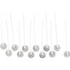 Glorex 6 8620 9 stoppini per candela avvolti in cera, con piede, lunghezza 80 mm, 12 pezzi, bianco