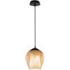 Ondaluce Lampada sospensione D20 cm - vetro soffiato Ambra BONNIE MOD1