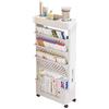 NUODWELL Libreria mobile con ruota, grande capacità Magazine Rack Book Cart