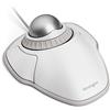 Kensington Mouse Trackball Orbit con cavo per PC, Mac e Windows, Rotella di Scorrimento, Design Ambidestro, Tracciamento Ottico, sfera da 40 mm, Bianco/Argento (K72500WW)