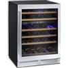 MABE IOW51DDSS Cantina vino sottopiano, Anta in vetro con cornice e zoccolo inox e laterali neri