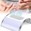 Hombasing 80W Aspiratore Professionale per Unghie con 2 Ventole, Aspiratore Unghie Low Noise, Aspiratore Unghie Professionale con Due Sacchetti per La Polvere, Adatto per Casa e Salone di Bellezza