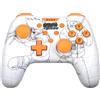 Konix Controller cablato Naruto Shippuden per Nintendo Switch, Switch OLED e PC - Funzione di vibrazione - Cavo da 3 m - Motivo Kakashi - Bianco