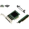 KALEA-INFORMATIQUE Kit scheda controller di rete PCIe 4 porte LAN RJ45 Gigabit Ethernet 10 100 1000 Mbps per Lenovo Tiny5 M720Q M920Q M920X P330