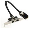 KALEA-INFORMATIQUE Scheda Mini PCI EXPRESS (MiniPCIE) - 2 PORTI RJ45 LAN GIGABIT ethernet con chipset Intel I350 - mPCIe NIC 10/100 / 1000