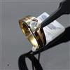 Anello UNISEX in oro giallo 750 18 kt con BRILLANTE CT. 0,60.