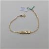 BRACCIALE PER BAMBINI A MAGLIA CON TARGHETTA IN ORO GIALLO 18KT 2,15 GR. (7324)