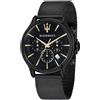 Maserati Orologio Uomo Maserati Epoca Cronografo Maglia Milano Pvd Nero R8873618013 N...