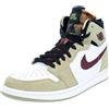 Nike Air Jordan 1 Mid Zoom Air Multicolore - Uomo Scarpe Sneakers Sportive