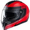 HJC Helmets Casco moto HJC i90 DAVAN MC1SF, Nero/Rosso, S