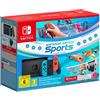 Nintendo Switch Con Joy-con Rosso Neon e Blu Neon Switch Sports con Fascia per la Gamba e Tre Mesi di Switch Online