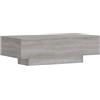vidaXL Tavolino Salotto Grigio Sonoma 100x49,5x31 cm Legno Multistrato