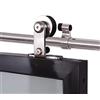CCJH 10FT/304cm Acciaio Inossidabile Binario per Porta Scorrevole Kit Acciaio Inox Accessori per Una Porta Scorrevoli di Legno