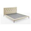 Atlantic Home Collection Palm - Letto di design a piattaforma, senza materasso, 160 x 200 cm, color crema