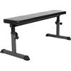 GYRONETICS® Panca Piatta - Regolabile, 112 x 46 x 44-56 cm, Carico Massimo 200 kg, Cuscino Imbottito, in Acciaio - Panca Piana per Sollevamento Pesi, Fitness, Allenamento, Palestra, Addominali, Casa