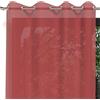 Soleil d'ocre Alix Tenda con occhielli, Rosso, 140 x 250 cm