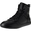 Calvin Klein Jeans Vulc Mid Laceup Lth in LUM YM0YM00872, Sneaker vulcanizzate Uomo, Nero (Triple Black), 45.5 EU