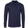 Coveri Maglia Polo da Uomo Manica Lunga 100% Puro Cotone Leggera M L XL XXL XXXL (M - Blu)
