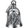 MOCY BELL - Guardian Bell Biker Jésus Christ en Acier Inoxydable - Clochette Moto Porte-Bonheur pour une Conduite Bénie et Protégée