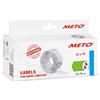 Meto Etichette per prezzo (32 x 19 mm, 2 righe, 5.000 pezzi, verde fluoro, permanenti, per Meto, Contact, Sato, Avery, Tovel, Samark, ecc.)