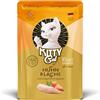 KITTY Cat Filetto in paté pollo e salmone, 6 x 85 g, cibo umido gourmet per gatti, con taurina, olio di salmone e cozze verdi senza cereali con molta carne, prodotto in Germania