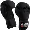 SILVER RADO® Guantoni da boxe per allenamento professionale di arti marziali Muay Thai Kickboxing MMA Sparring Colpire Guantoni da boxe per uomini e donne 8 10 12 14 16 oz (12oz, Nero)