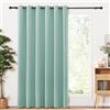 PONY DANCE Tenda Oscurante Termica Isolante Freddo Tende per Interni Moderne Pannelli Divisori Curtain Camera da Letto con Anelli 1 Pezzo L 200 x A 210 cm, Verde Chiaro