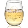 Joymaking Bicchiere da vino con nome lettera - M, bicchiere da vino con incisione, bicchiere da vino personalizzato, bicchieri da aperitivo, bicchieri da aperitivo, regali personalizzati per donne