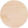 vidaXL Piano Tavolo Rotondo Ø70x3 cm in Legno Massello di Pino