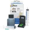refill24 Kit di ricarica compatibile per cartucce d'inchiostro HP 301, 301 XL nero, include clip e accessori + 50 ml inchiostro