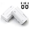 VILTROX NP-F550 Batteria 2 Pezzi 2200mAh Batteria di Ricambio per F970 F960 F950 F770 F750 F570 F550 F330, Batteria Ricaricabile Compatibile con Godox Neewer Luce Video LED/Monitor Fotocamera