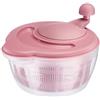 Westmark Centrifuga per Insalata, Capacità 5 Litri, Ø 26 cm, Plastica, Senza BPA, Fortuna, Colore Trasparente e Rosa, 2432224P, Rosa, standard