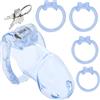 Future of your pleasure Sensual Set di anelli: Chastity cage uomo Gabbia pene Cintura castita per uomo per gabbia per cazzi La cintura di castita' gabbia Male chastity Cintura di castità uomo Castità uomo pene Cock cage N22-5