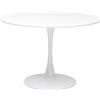Kare Design Tavolo Schickeria, bianco, diametro 110 cm, tondo, 6 persone, cucina, sala da pranzo, ufficio, stile classico moderno, linee semplici 110x110x74 cm (A/L/P)