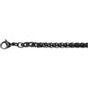iXXXi Men Collana a catena rotonda nera | 60cm, 60cm, Acciaio inossidabile, Nessuna pietra preziosa
