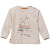 People Wear Organic Maglietta lunga baby in cotone bio Ocean Buddy - col. beige chiaro