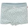 People Wear Organic Shorty bambina in cotone biologico Mele - col. acqua
