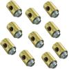 Tûche 10pz Morsetti pratico (5.5x7.5mm) Serrafilo serracavo universale cavo acceleratore carburatore ciclomotore moto scooter gas motozappa tagliaerba
