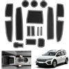 GAFAT Dacia Jogger Hybrid/Extreme 2025 2026-2022 Tappetini Antiscivolo, Jogger 2025 Tappetino in Gomma per Console Centrale, Tappetini con Cucitura della Porta, Accessori Dacia Jogger (Bianco)