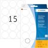 Herma 2277 Etichette circolari Ø 32 mm, colore: Trasparente