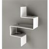 Petrozzi Up & Down Mensola 3 in Plexiglass in 18 Colori - Colore: Trasparente