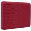 Toshiba Canvio Advance HDTCA10XR3AA - Hard disk esterno portatile da 1 TB USB 3.0, colore: Rosso