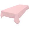 LA Linen - Tovaglia rettangolare in popeline di poliestere, lavabile, resistente alle macchie e alle pieghe, in tessuto, per sala da pranzo, cucina, feste e ricorrenze, 152 x 228,6 cm, rosa chiaro
