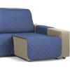 Martina Home Copri chaise longue imbottito Ambar, 200 cm, blu