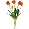 Flair Flower Real-Touch - Fascia a forma di tulipano, fiori artificiali, decorazione primaverile, decorazione pasquale, tulipano, tulipano, in lattice, fiori artificiali, decorazione da tavolo, fiore