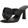 PIECES Pcnadine Satin Flower Heel, Sandali Donna, Nero, 39 EU