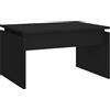 vidaXL Tavolino da Salotto Nero 68x50x38 cm Legno Multistrato